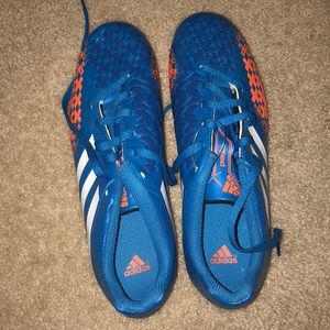 Blue & Orange Soccer Adidas Cleats